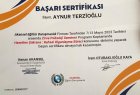 Psk. Aynur TERZİOĞLU Psikoloji sertifikası