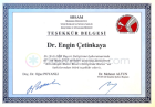 Prof. Dr. Engin Çetinkaya Ortopedi ve Travmatoloji sertifikası